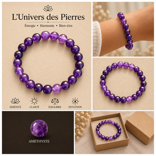 Présentation complète du bracelet Améthyste